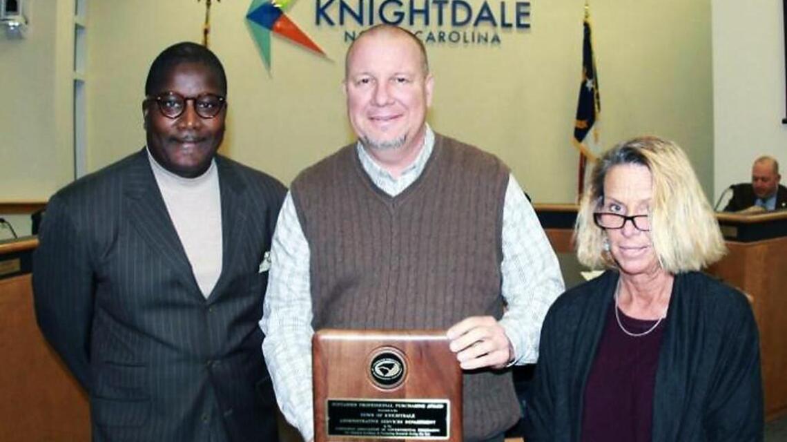 Knightdale purchasing director, finance staff receive awards