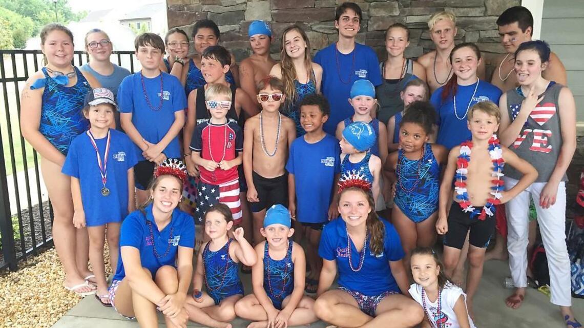 Dolphins decked out for the Fourth