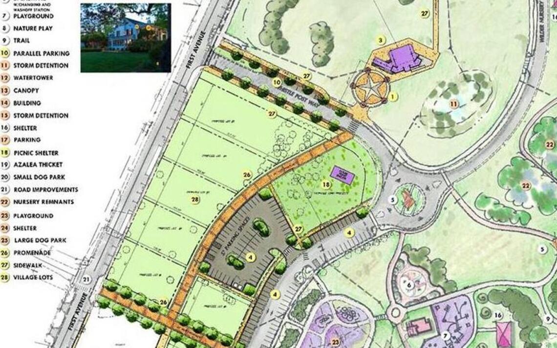 Latest plans for Knightdale Station Park include stage, shops, more parking