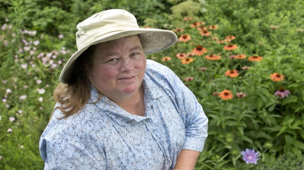 Agriculture extension agent Debbie Roos works closely with the small sustainable organic farmers in Chatham County. Roos has planted a pollinator demonstration garden at Chatham Mills in Pittsboro.