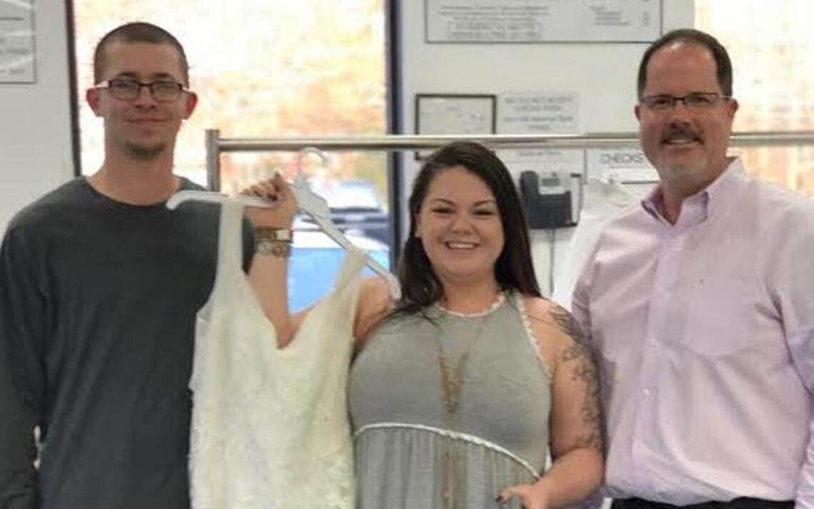 Her wedding dress was accidentally donated and now it’s been returned