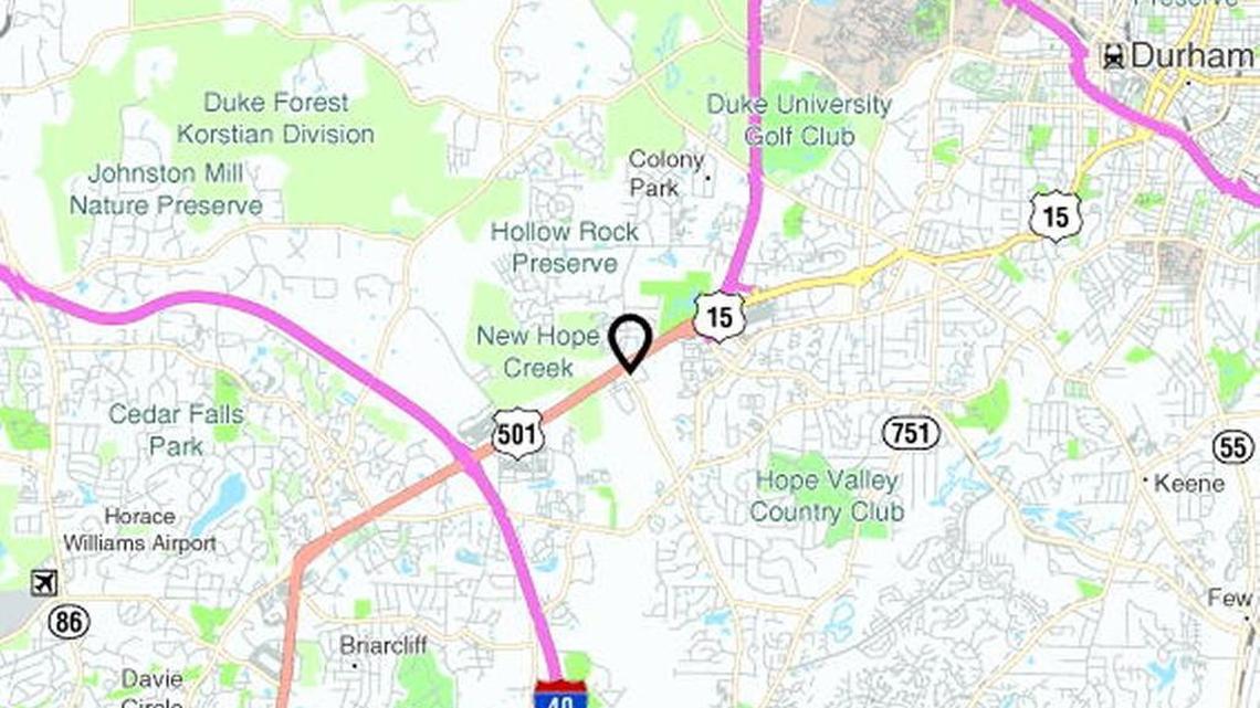 A 10-year-old girl is in critical but stable condition after being hit by a stray bullet near the intersection of U.S. 15-501 and Garrett Road in Durham.