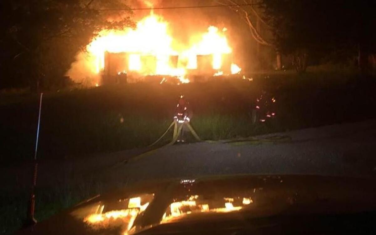 Flames were already consuming an abandoned house on Ardmore Drive in Durham when firefighters arrived on the scene shortly after 5 a.m. on Friday, April 21, 2017, and had to work with the nearest water source being about 2,000 feet away.