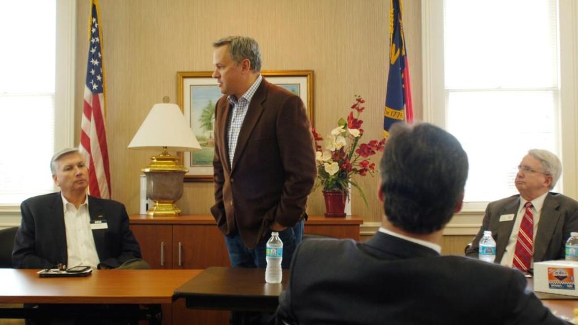 During a visit to Johnston County last week, Lt. Gov. Dan Forest spoke about toll roads, business loans and taxes, but more than anything, he talked about education.