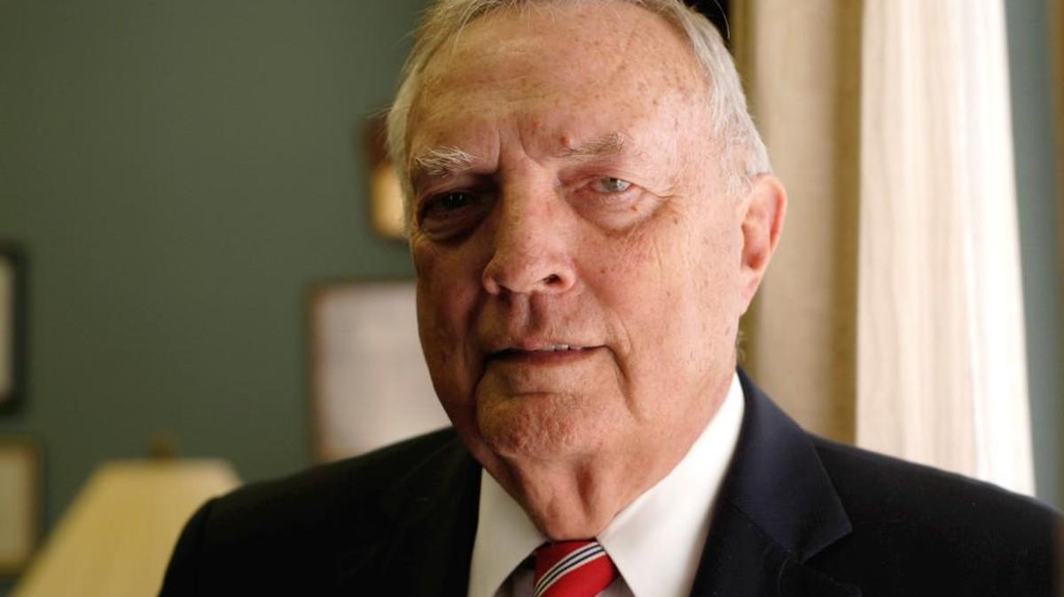N.C. State Rep. Leo Daughtry in his law office on Market Street in downtown Smithfield.