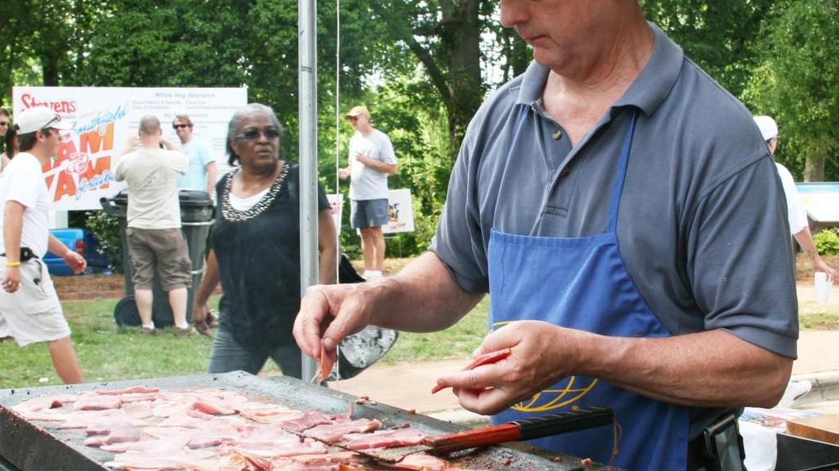 The Ham & Yam Festival, which packs plenty of ham biscuits, returns May 6.