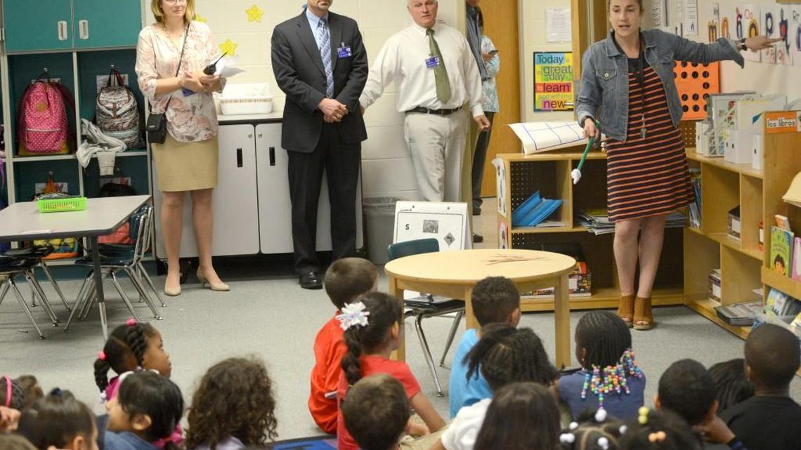 Last fall, Johnston school system administrators dropped in on a Spanish-immersion classroom at Cooper Elementary School in Clayton. Next year, Cooper could operate much like a charter school.