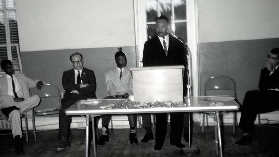 Dr. Martin Luther King Jr. speaks in Chapel Hill in 1960.