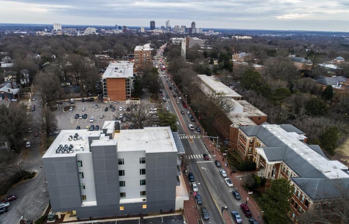 Hillsborough Street in Raleigh near N.C. State’s campus has been a hotspot for new buildings and redevelopment.