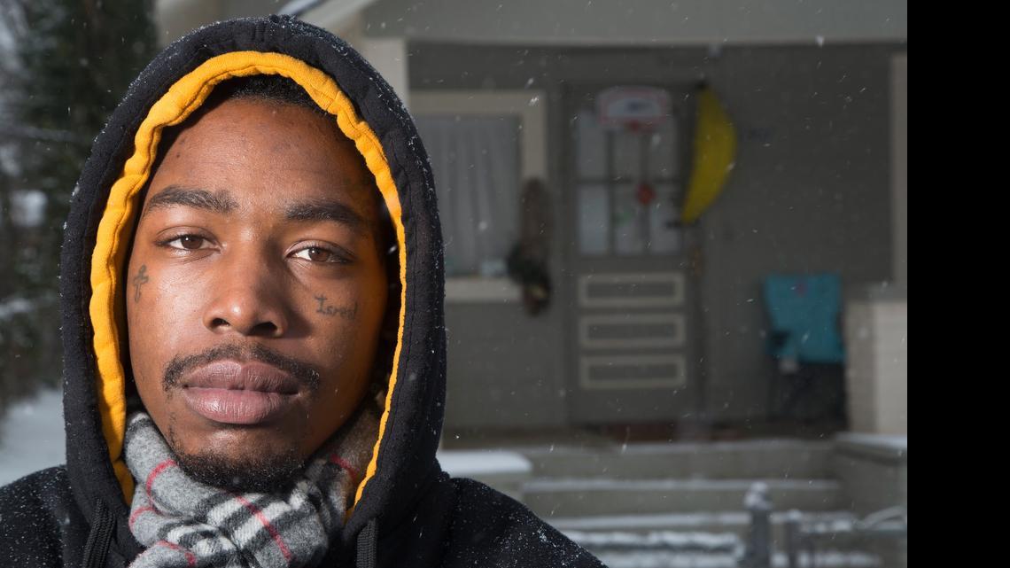 
Dontay Jones, shown here in February, lived for months under Wake County's guardianship in a house east of downtown. A city housing inspector found the building to be substandard and lacking proper heat in November, but the housing case still was unresolved three months later. Jones and his roommate are wards of the county due to mental illness. 
