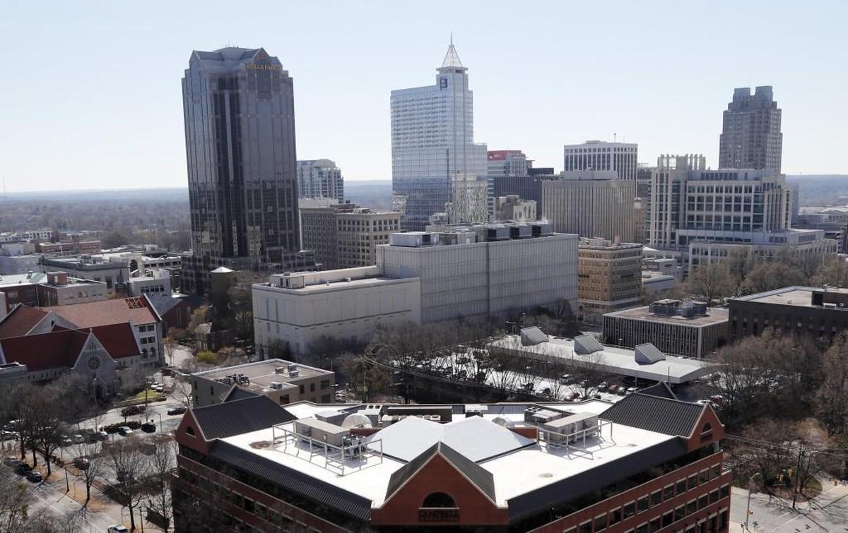 Downtown Raleigh, on March 17, 2017.