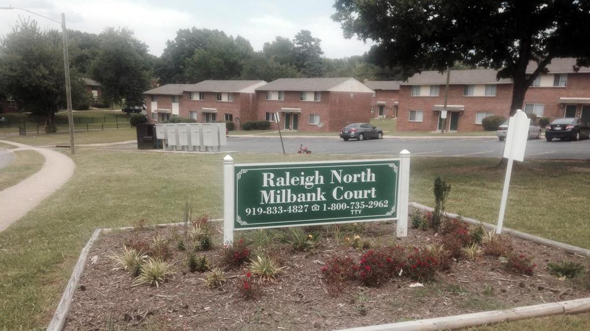 The Milbank Court apartments in Southeast Raleigh.