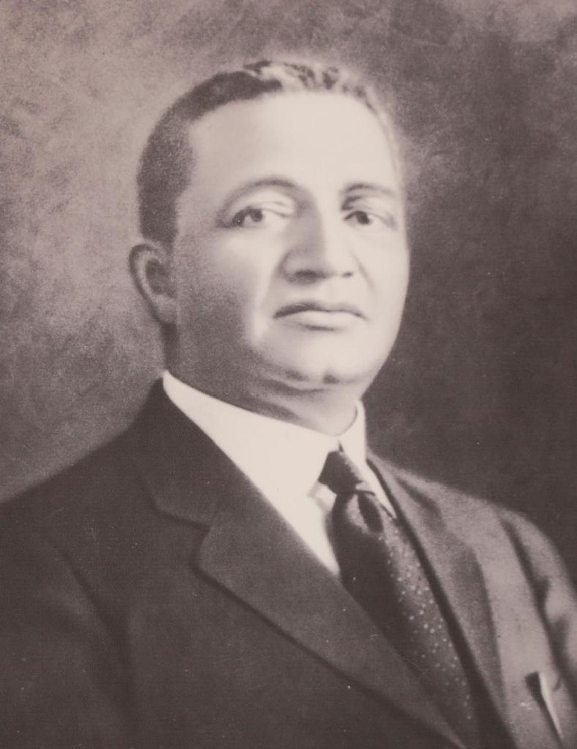 This photo of Berry O’Kelly is part of an exhibit at Method Road Park. O’Kelly, a prominent businessman and landowner, donated land in Method in 1894 for what would eventually become an educational campus for African-Americans. He is buried on the property.