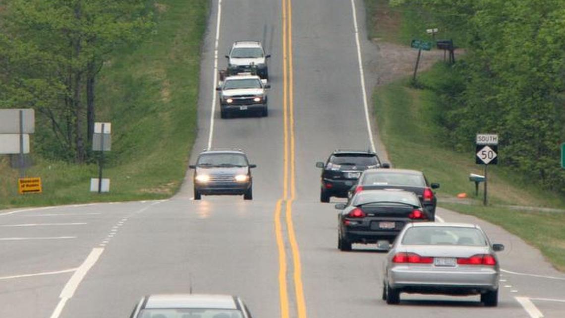 N.C. 50 north of Raleigh, seen from the N.C. 98 overpass looking south, is being studied. JOHN ROTTET - jrottet@newsobserver.com