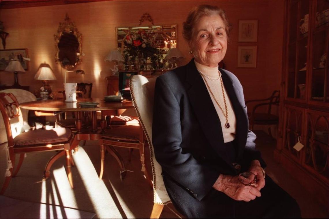 Eighty Six year old Porta Vallas, founder of the National Art Interiors, a landmark on Hillsborough Street.