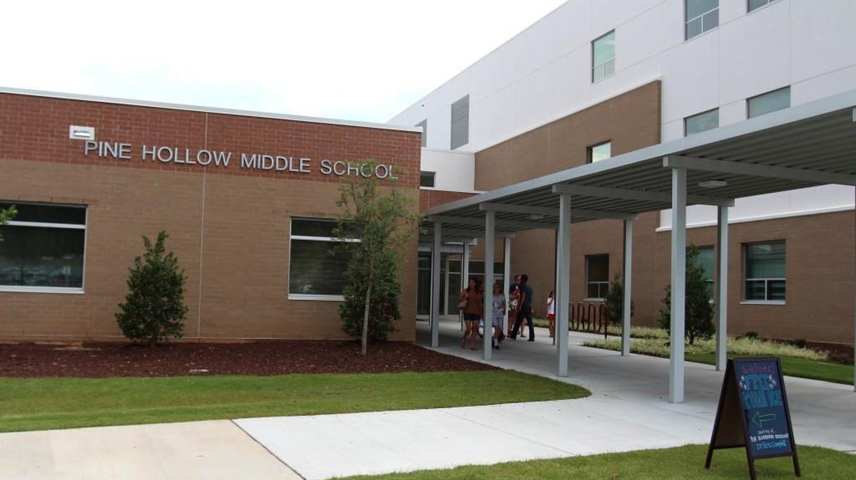 Pine Hollow Middle School in northwest Raleigh opened in 2016 The multi-track year-round school could switch to a traditional calendar in 2025 due to lack of students.