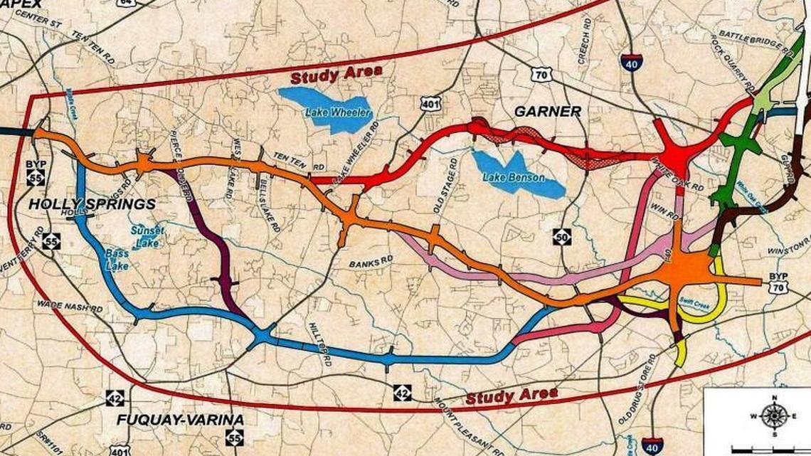 
Wake County commissioners called on the DOT to build the Orange Route, saying it best spares streams and existing communities.
