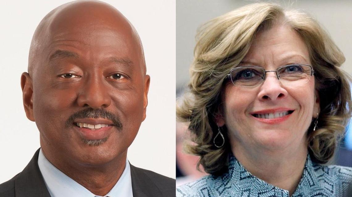 Charles Francis, left, and Nancy McFarlane