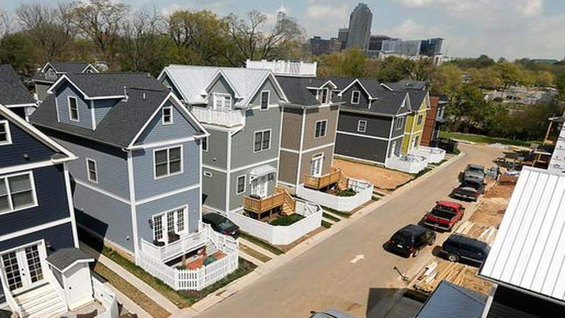 
Homes in Dorothea Gardens on Effie Way are tucked between southwestern downtown and Western Boulevard. 
