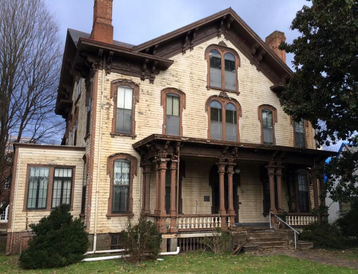 The Andrews-Duncan House is a 2.5-story Victorian mansion with a carriage house, completed in 1874 and listed on the National Register of Historic Places, photographed Monday, Feb. 8, 2016.