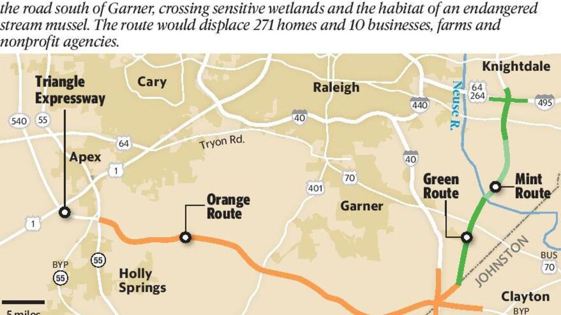 NCDOT advances its Orange Route pick for 540 path across southern Wake