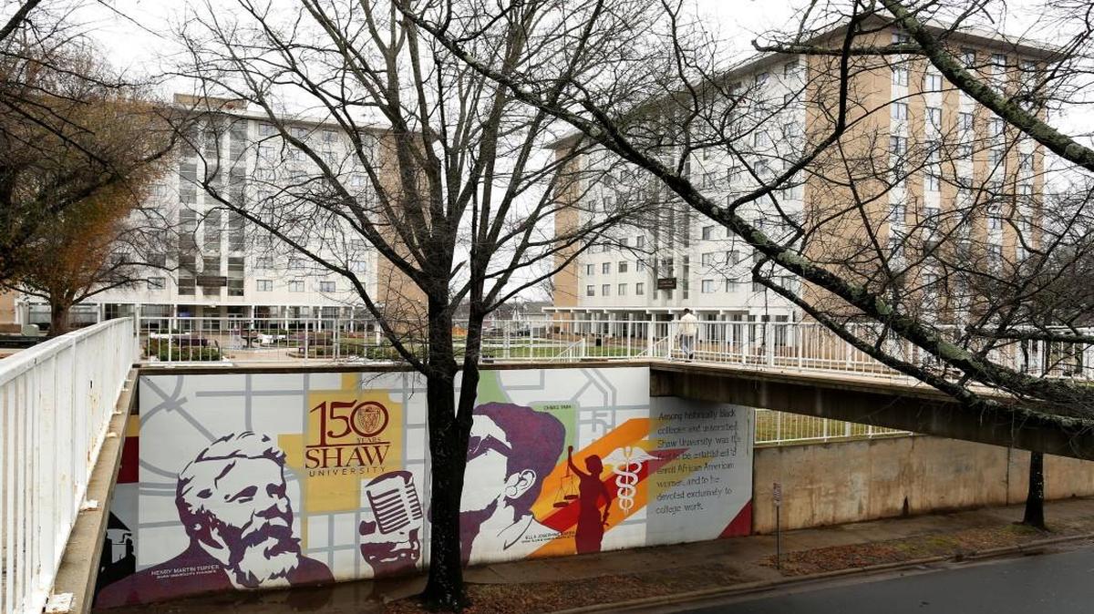 The campus of Shaw University on Sunday, Jan. 22, 2016. The university is making an effort to establish a Raleigh Police substation on campus.