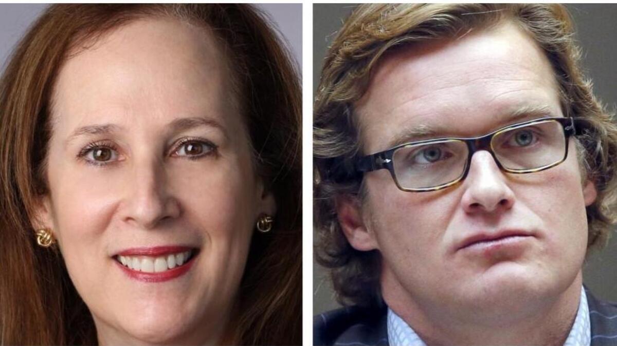 Raleigh City Council candidates Stef Mendell, left, and Bonner Gaylord.