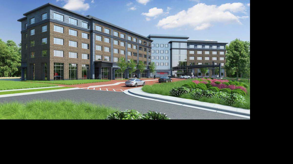 
A rendering of the planned StateView hotel on N.C. State University’s Centennial Campus. 
