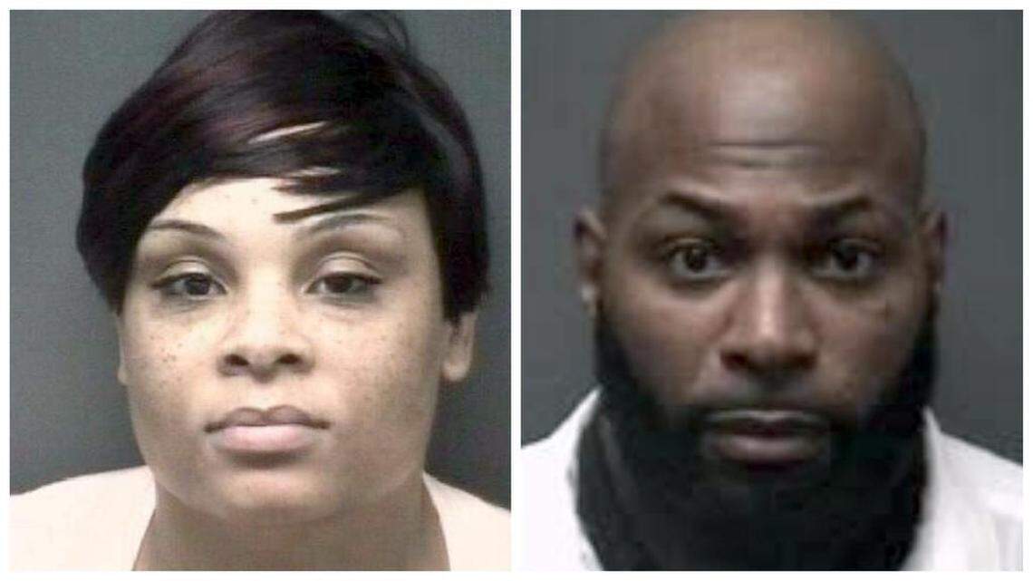 Shameeka Latrice Lynch, left, and Chadwick Cherry were charged in connection with shooting a gun in a Greenville, NC movie theater on Friday, Feb. 23, 2018 during a showing of the superhero movie "Black Panther."