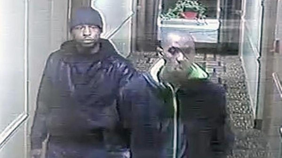 Raleigh police released this surveillance video image of two suspects in the shooting deaths of April Lynn Holland, 22, and Dwayne Garvey, 27, early Friday, Dec. 2, 2016, at the America’s Best Value Inn at 3921 Arrow Drive in Raleigh.