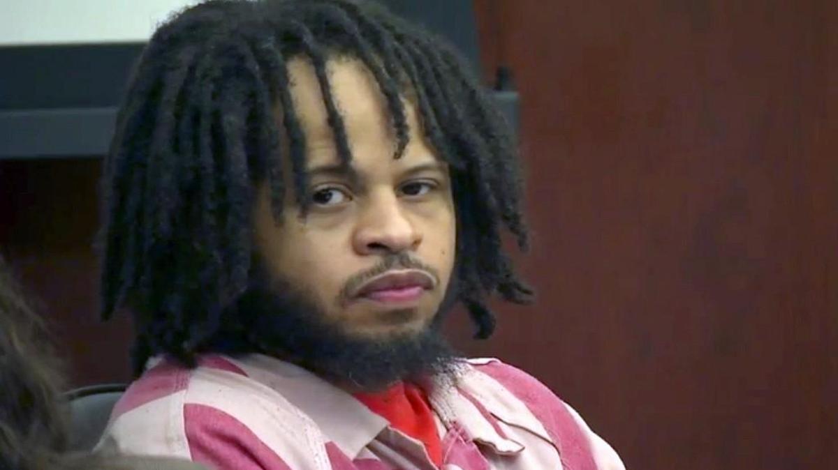 Nathan Holden during his trial for murder of his in-laws, Angelina and Sylvester Taylor, and attempting to kill his estranged wife, Latonya Holden.
