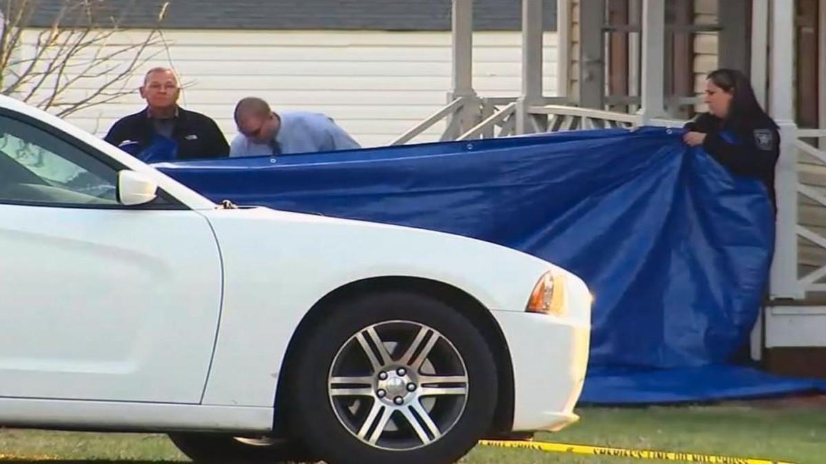 Investigators at the scene in Franklin County where officials charged a teen with murder after his mother was decapitated Monday, March 6, 2017. The woman’s family has filed a lawsuit against the doctor who released the teen from hospital care.