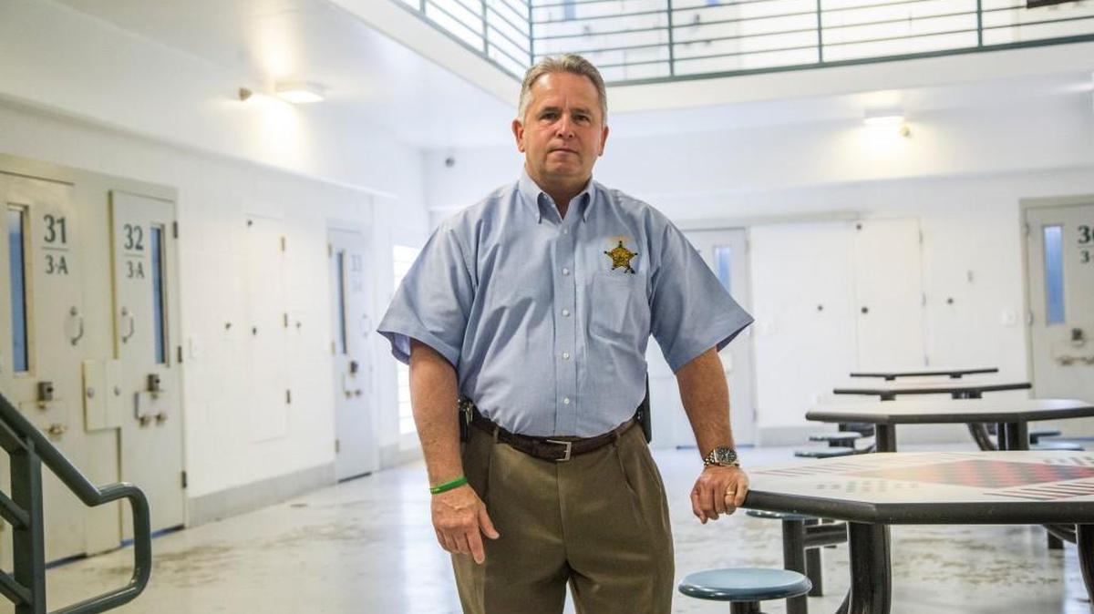 Durham County Sheriff Mike Andrews at the Durham County Detention Facility in a News & Observer file photo.