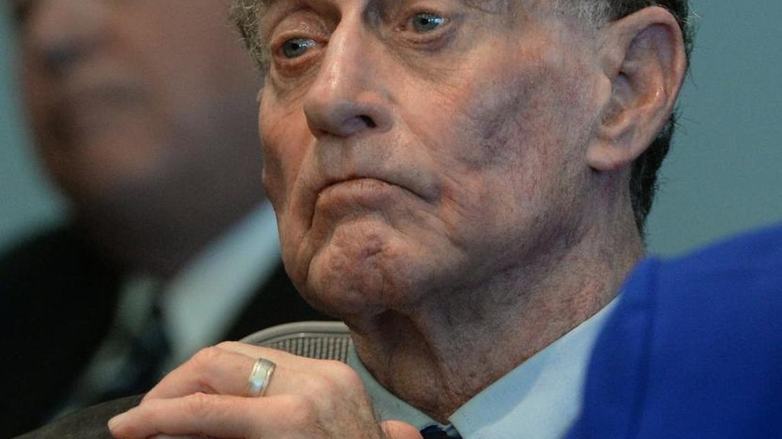 Mike Peterson listens during his hearing at the Durham County Courthouse on Nov.14, 2016.