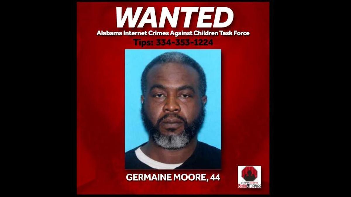 Wanted poster for Germaine Moore.