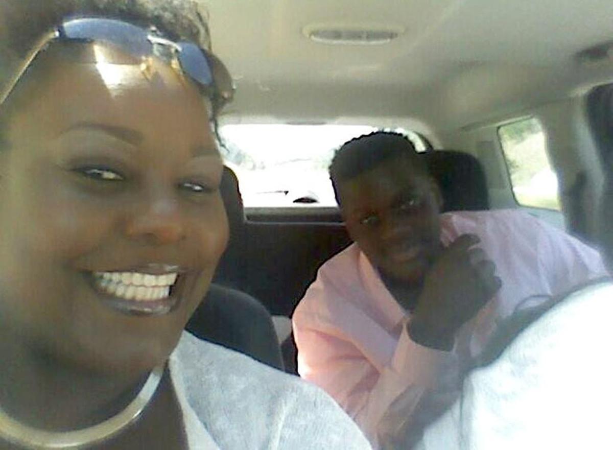 Yolanda Speed and her son Micah.