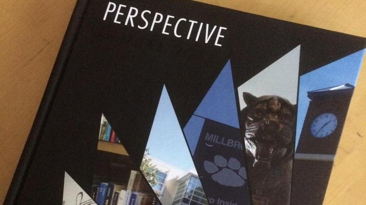 The cover of Millbrook High School’s yearbook.