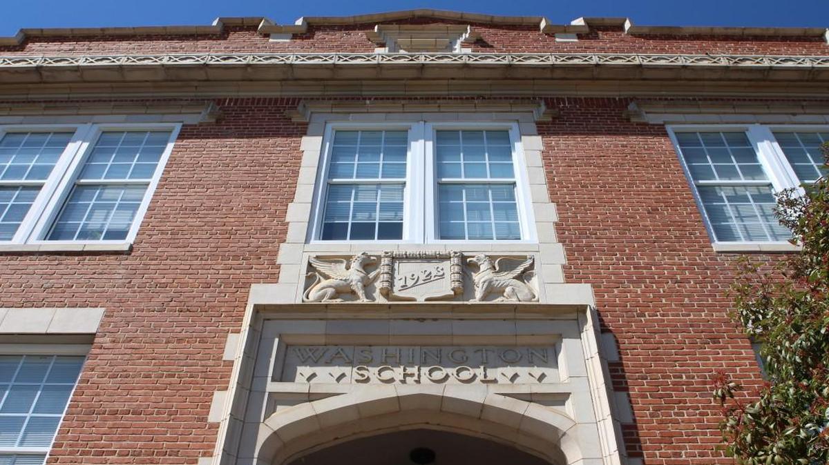 Washington Graded and High School was Raleigh’s first public high school for black students. Now the building is home to Washington Elementary, a magnet school.