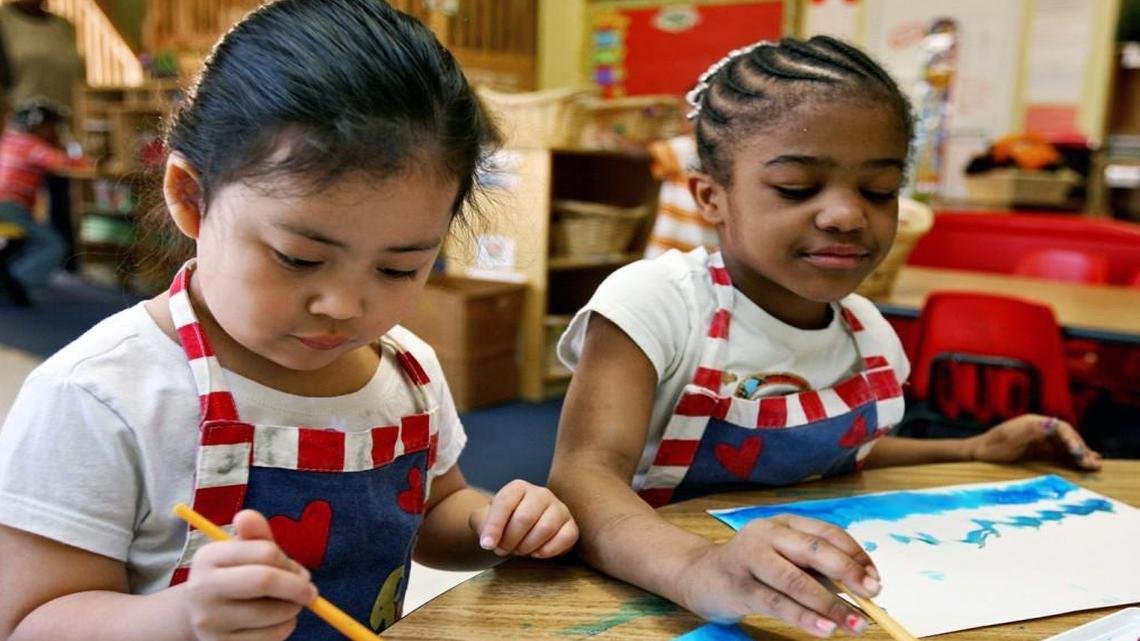 Students in a More at Four program in Durham in 2009.