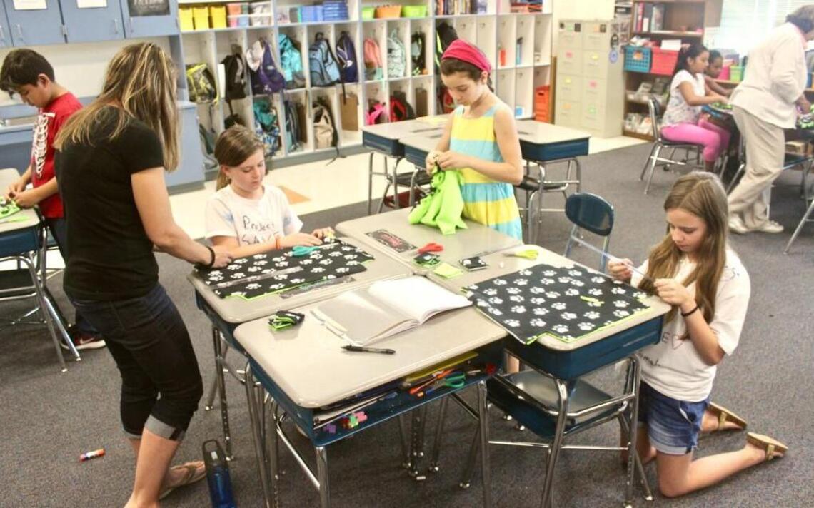 These Cary fourth-graders want to save shelter cats, starting with blankets