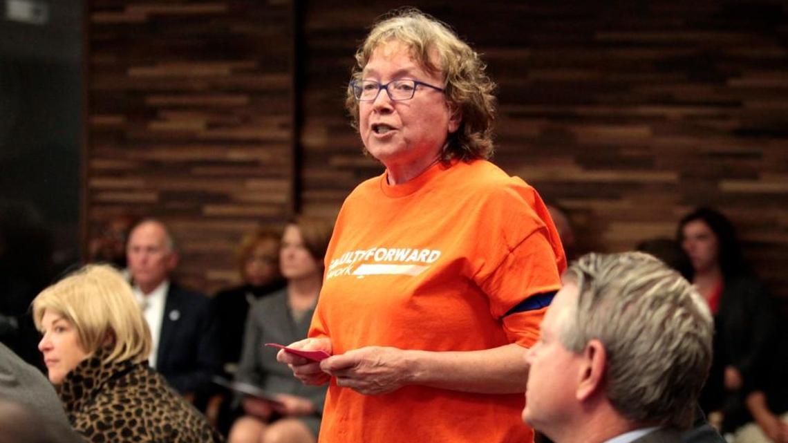 Altha Cravey, a geography professor at UNC-Chapel Hill, at a UNC Board of Governors meeting Dec. 11, 2015.