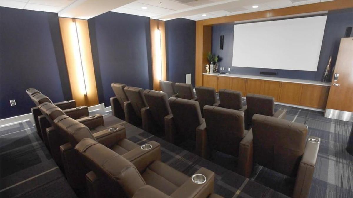 Trinity House, Duke’s newest dormitory, features a movie theater with reclining chairs.
