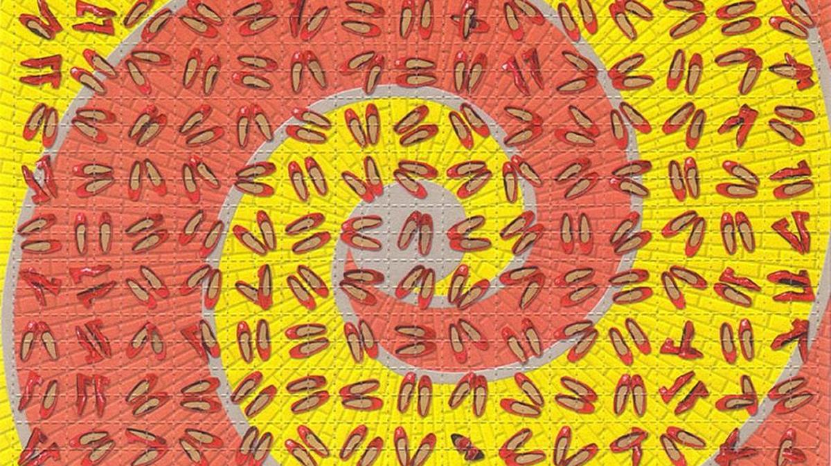 A sheet of 900 tabs of LSD.