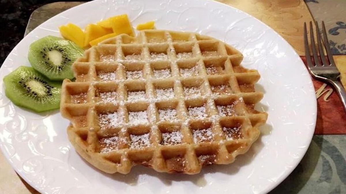 A vegan waffle