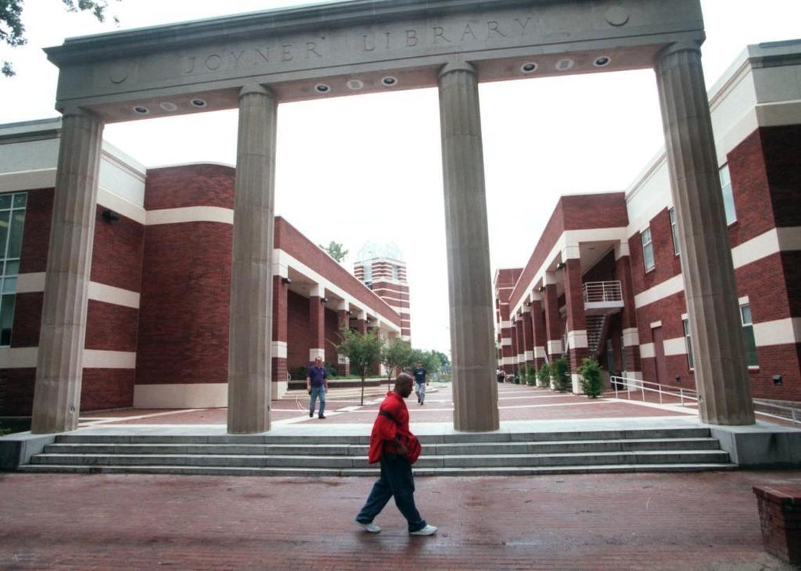 East Carolina University in Greenville.