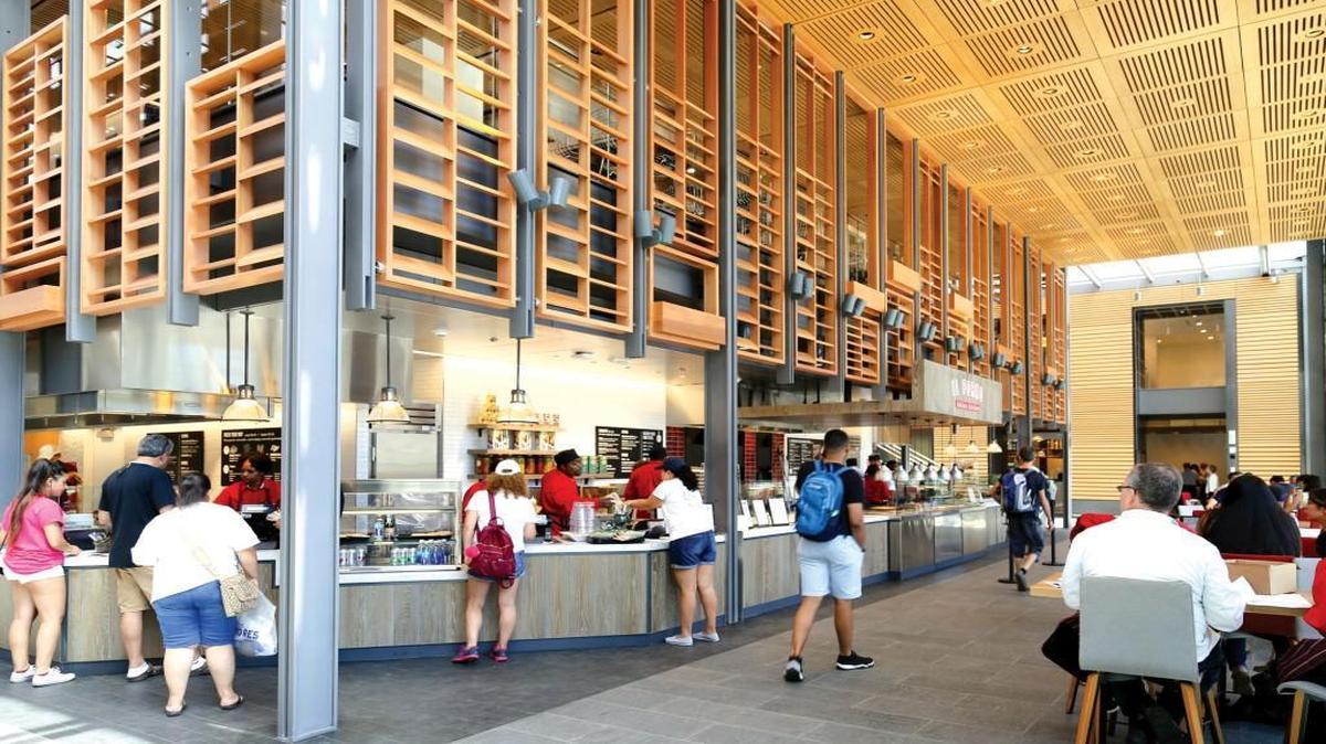 The newly renovated West Union at Duke University, with 12 of its 13 dining venues operated by local vendors, aims to bring Durham’s nationally recognized foodie culture right onto campus.