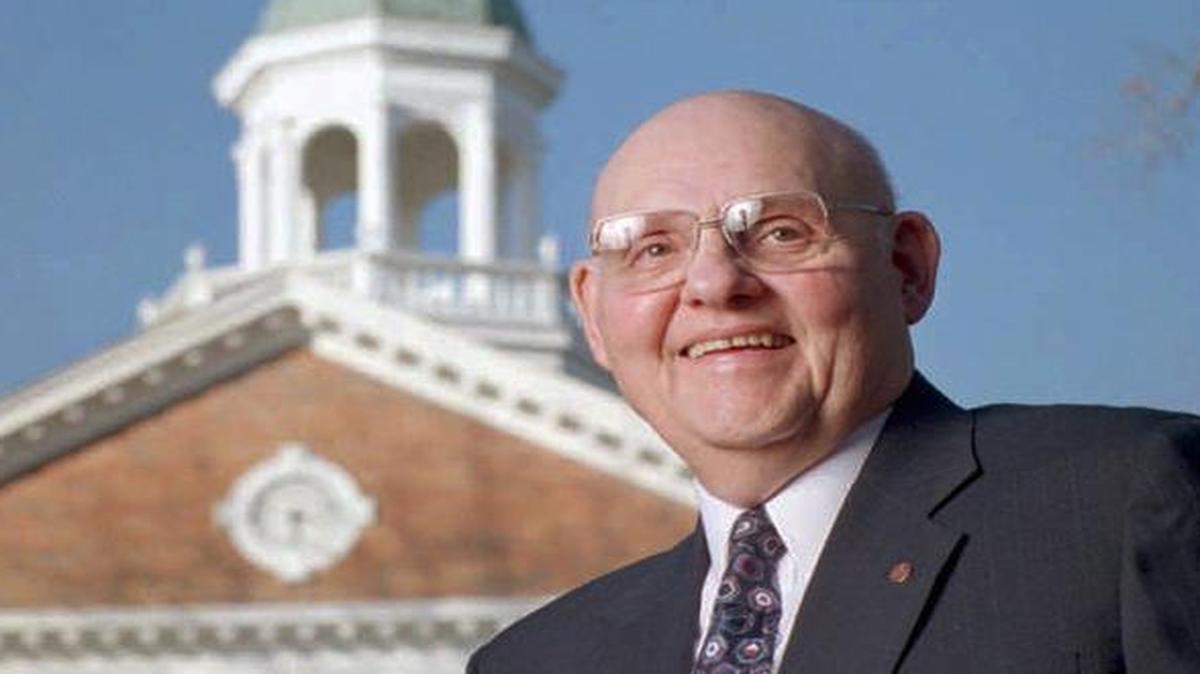 Earl Danieley, president emeritus of Elon College, in a 1997 photo.