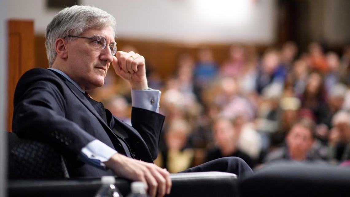 Robert George at a James Madison public event at Princeton University in 2016.