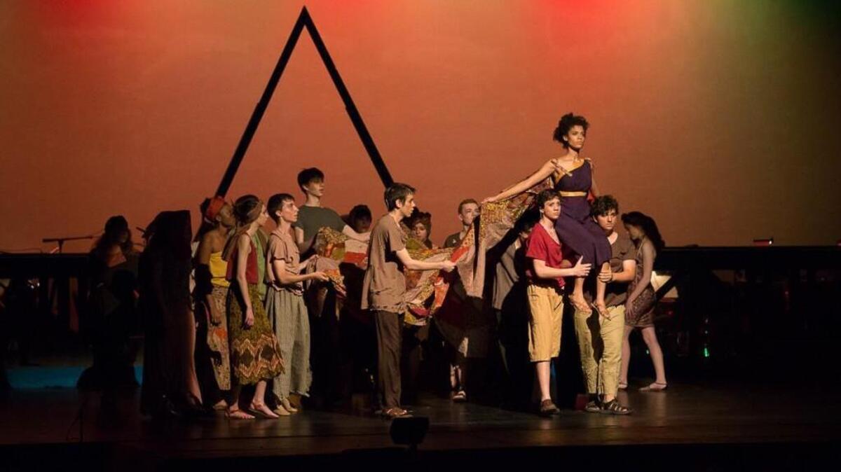 Enloe High School students presented “Aida” in March 2017.