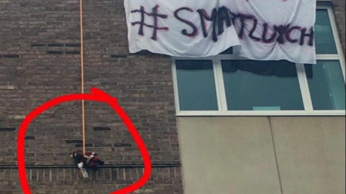 Vandals hung a teddy bear from a noose at Wakefield High School on Tuesday and damaged the football stadium and baseball field in what principal Malik Bazzell called a Òdeeply offensiveÓ act. Before the bear was removed, many students and staff saw it and a photo was circulating on social media.